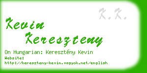 kevin kereszteny business card